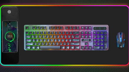 RGB Wireless Charging Mouse Pad and Keyboard Mat