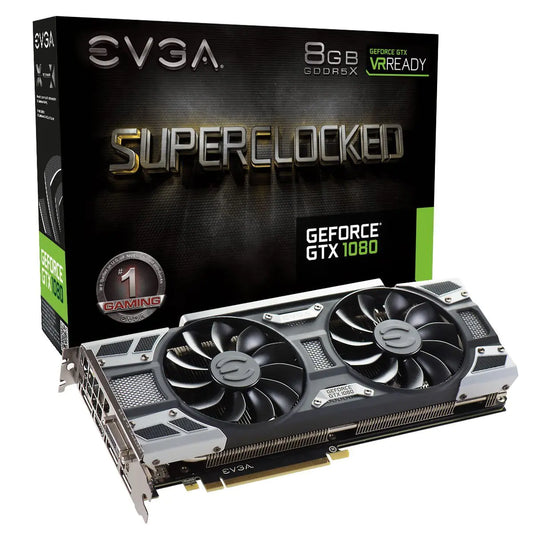 EVGA GeForce GTX 1080 SC GAMING ACX 3.0 8GB GDDR5X LED DX12 OSD Support (PXOC) Graphics Card 08G-P4-6183-KR (Renewed)
