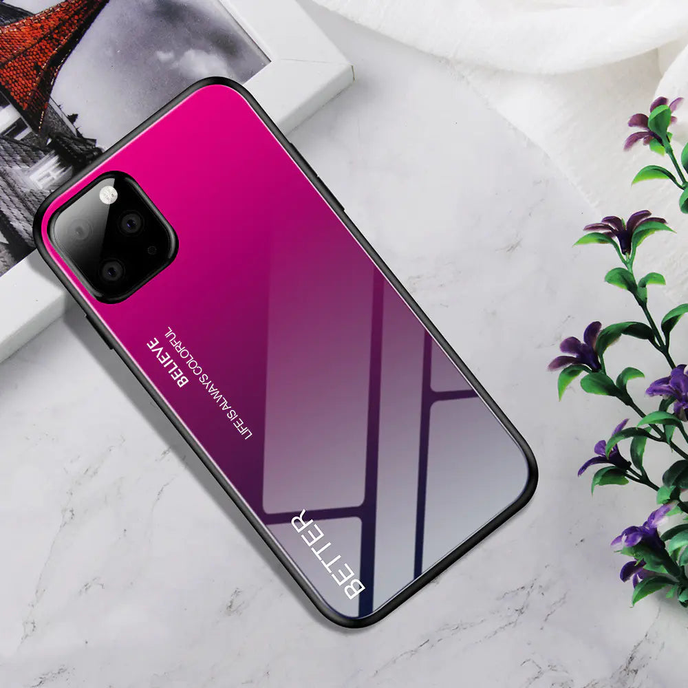 Gradient Glass Phone Case for iPhone 11 and XS Max